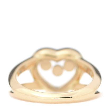 Chopard 18K Yellow Gold Diamond 3 Happy Diamond Heart Ring 48 4.5 3 of 4