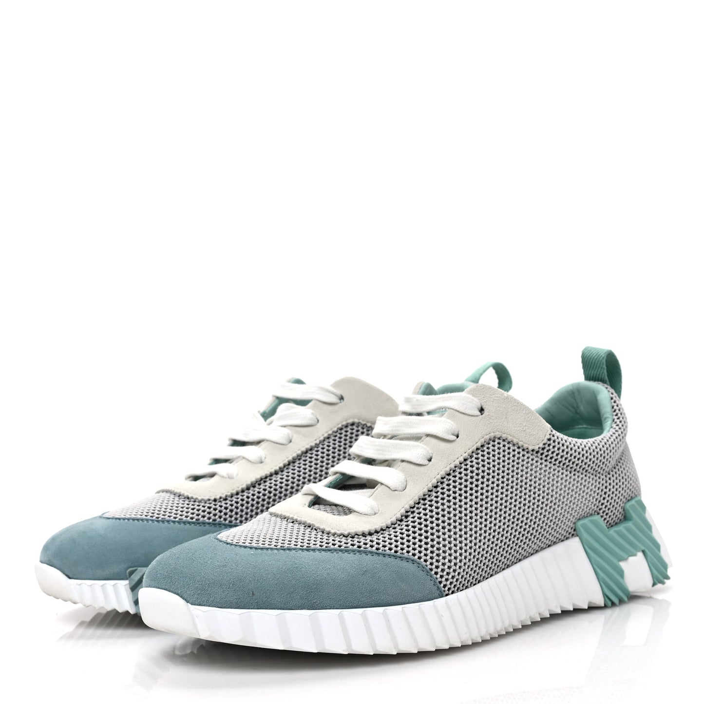 Air Mesh Suede Goatskin Bouncing Sneakers 39 Vert D'eau