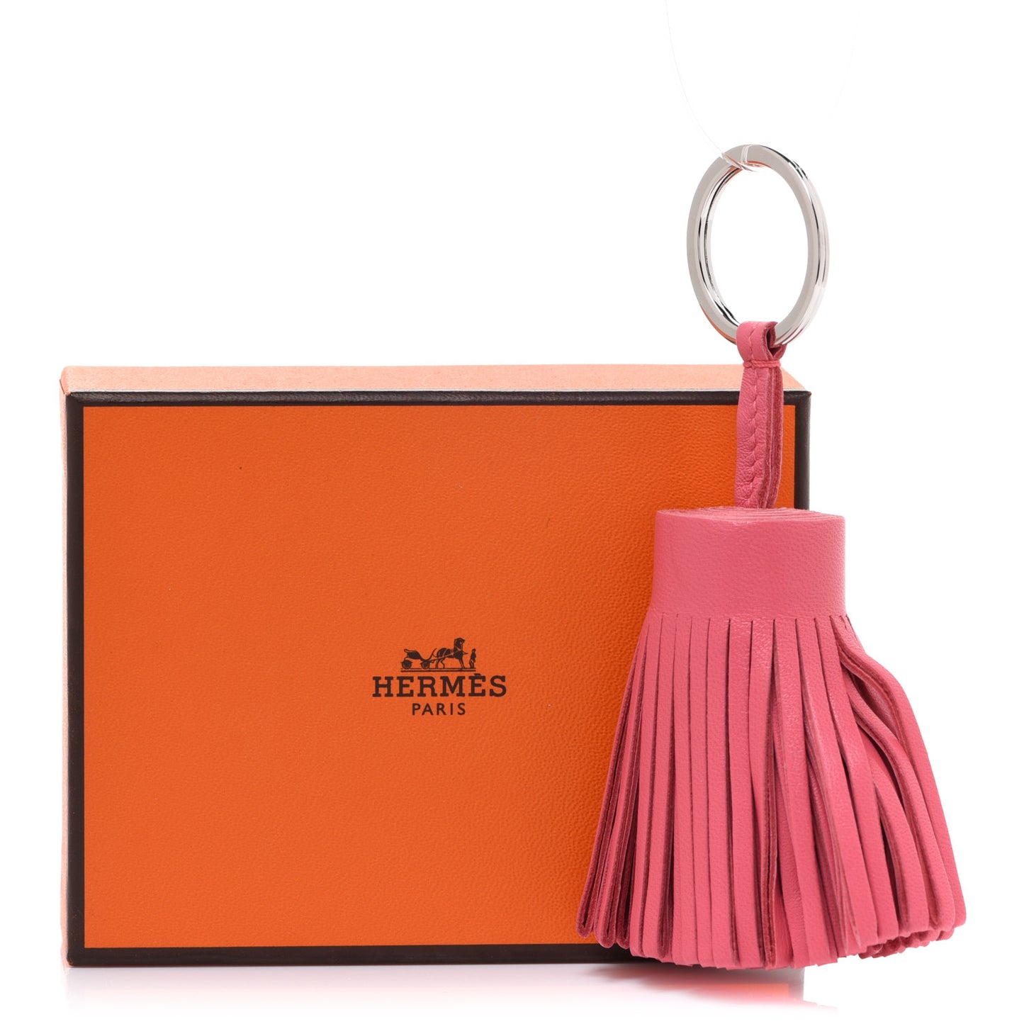 Lambskin Carmen Tassel Key Holder Rose Shocking