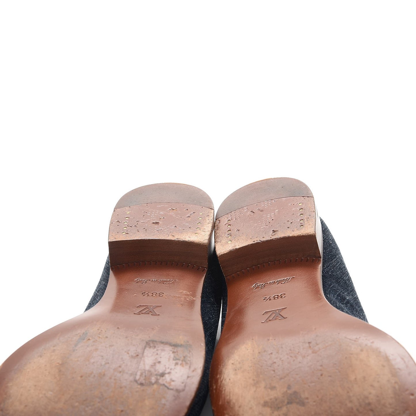 Denim Tassel Loafers 38.5 Navy
