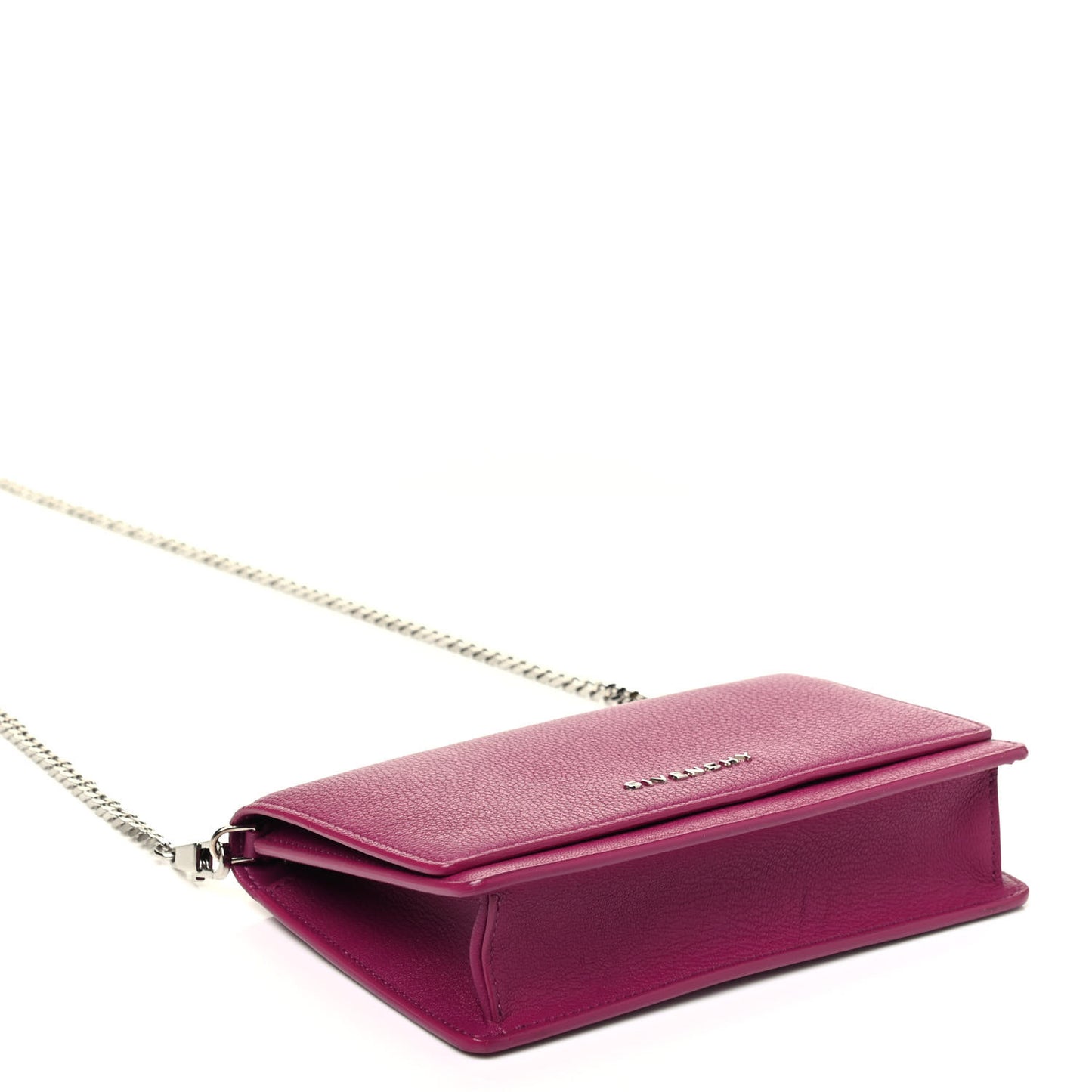 Sugar Goatskin Pandora Chain Wallet Orchid Purple