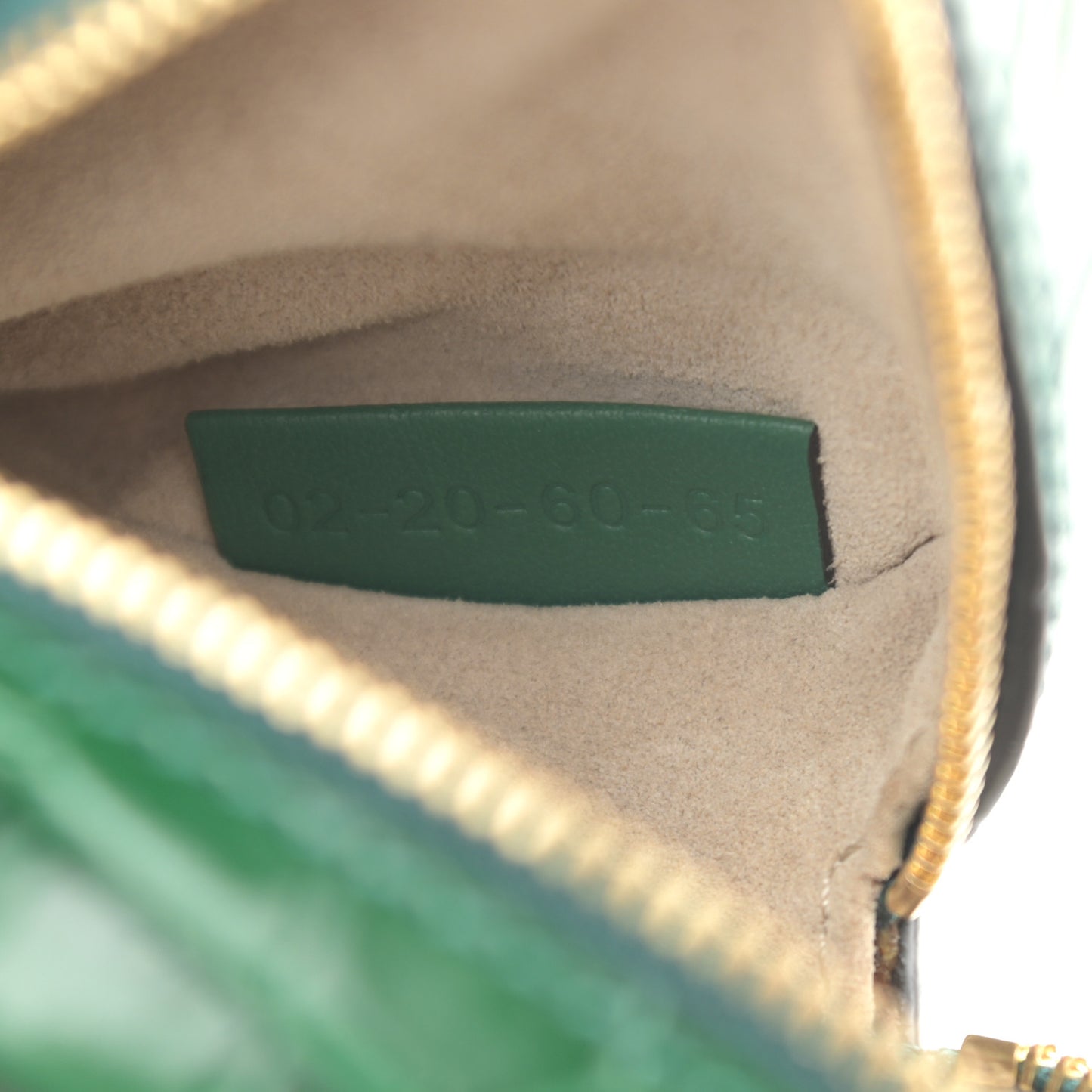 Calfskin Crocodile Embossed Mini C Round Crossbody Woodsy Green