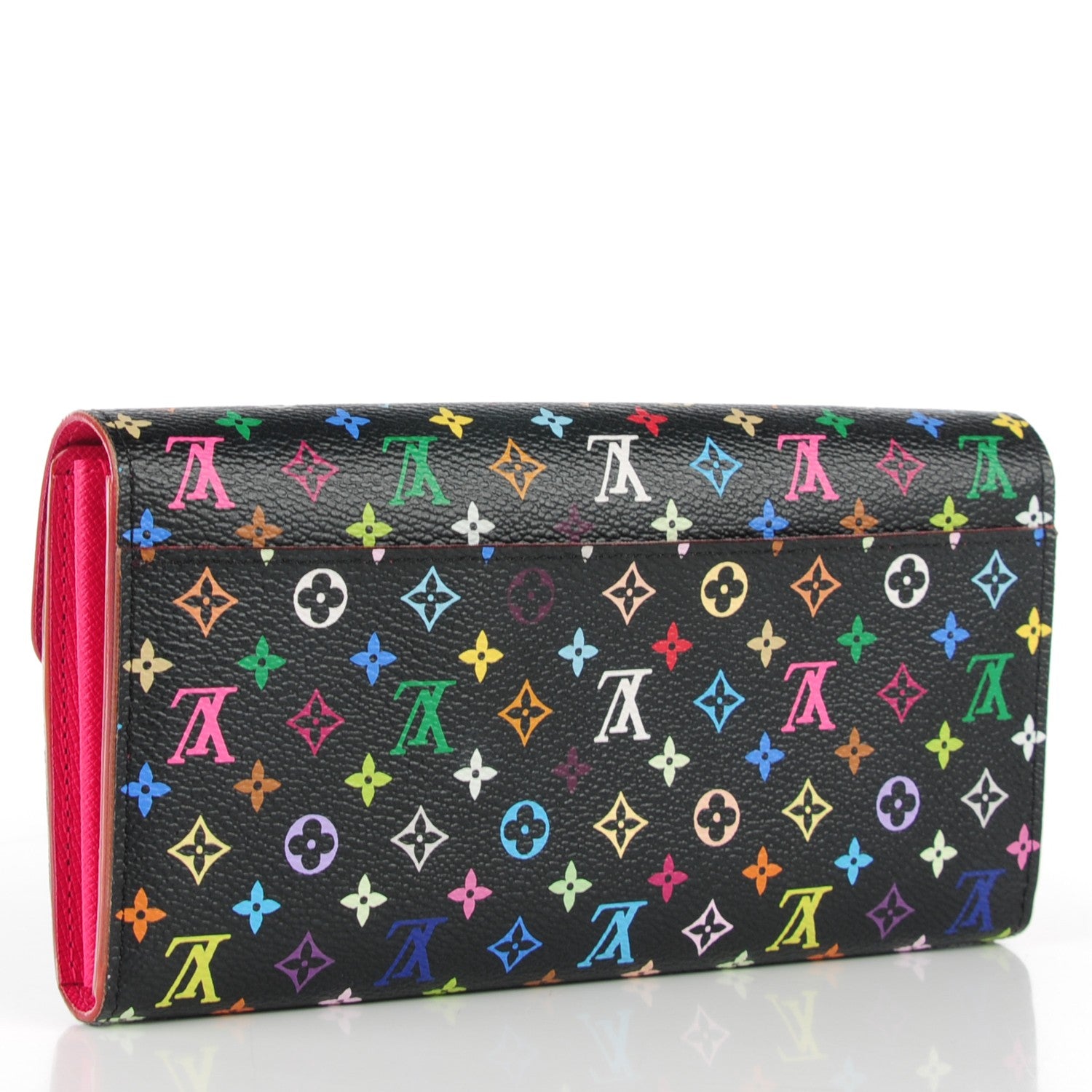 Louis Vuitton Monogram Multicolor Sarah Wallet NM Black Grenade 3 of 7
