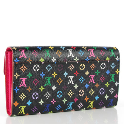 Louis Vuitton Monogram Multicolor Sarah Wallet NM Black Grenade 3 of 7