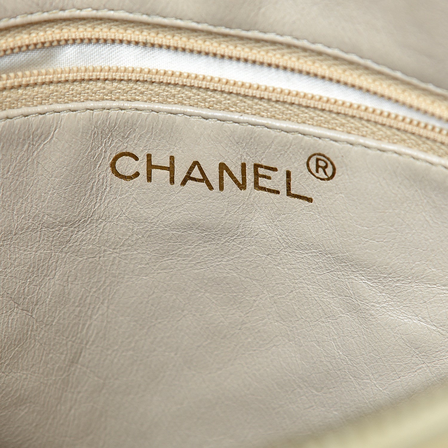 Chanel Patent Quilted Tassel Camera Case Beige 5 of 16