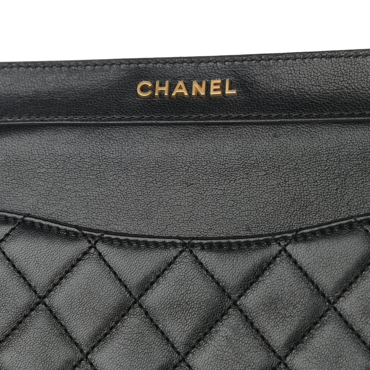 Chanel Lambskin Quilted Curved Flap Black 15 of 17