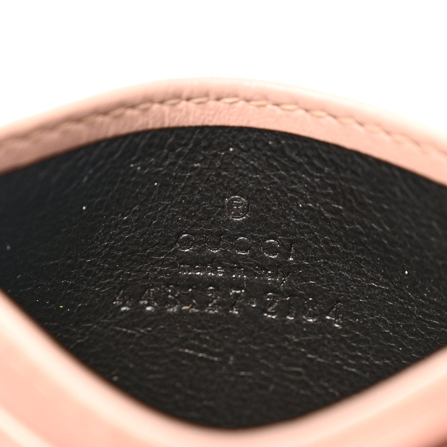 Calfskin Matelasse GG Marmont Card Holder Perfect Pink