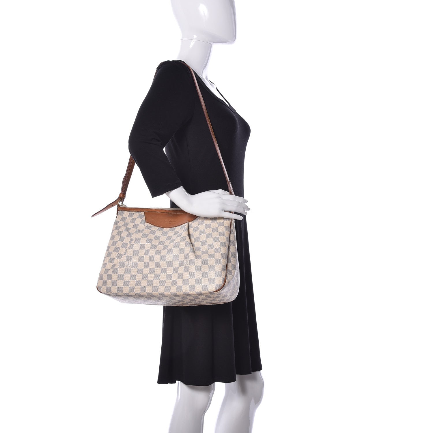 Louis Vuitton Damier Azur Siracusa MM 2 of 26