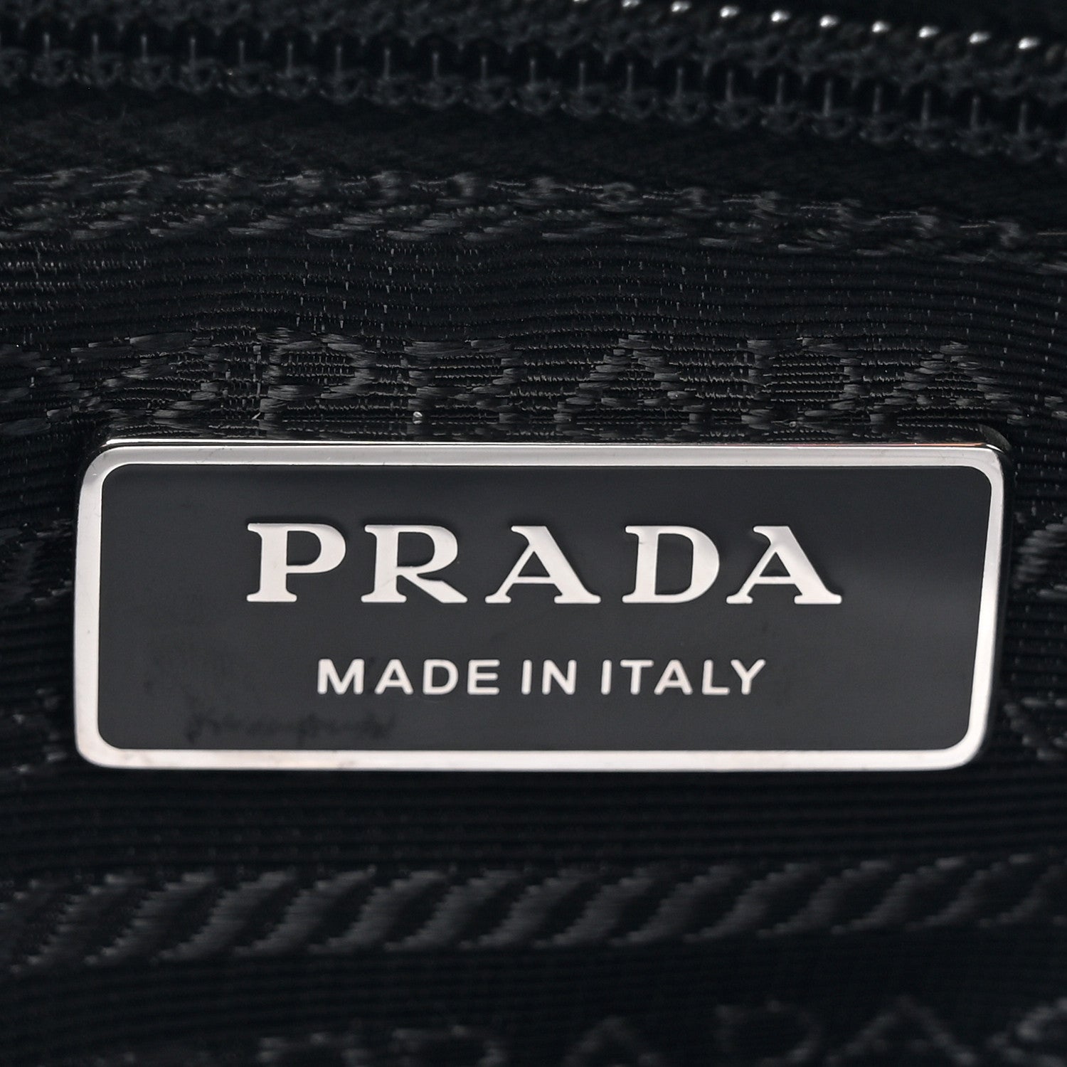 Prada Re-Nylon Vela Saffiano Pocket Double Zip Shoulder Bag Black 6 of 9