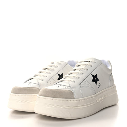 Christian Dior Calfskin Suede Dior Star Ors Platform Sneakers White Black 38.5 White Black 3 of 10