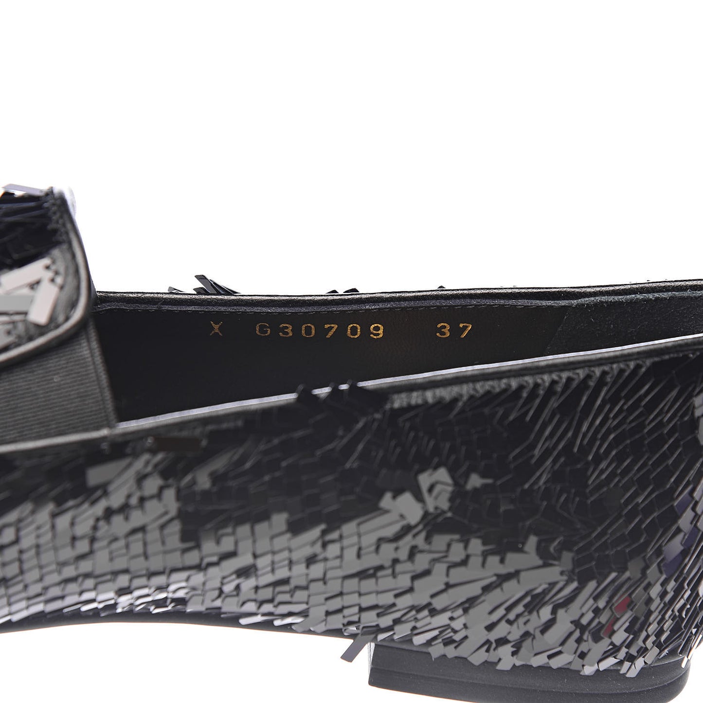 Sequin CC Loafers 37 Black