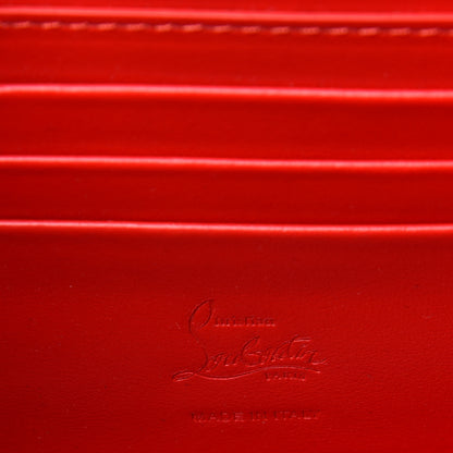 Christian Louboutin Calfskin Alligator Embossed Elisa Baguette Red 5 of 9