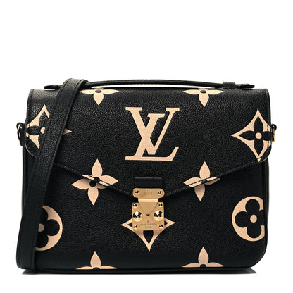 Louis Vuitton Empreinte Monogram Giant Pochette Metis Black Beige 1 of 9