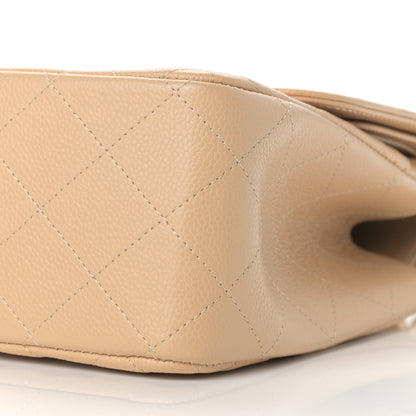 Chanel Caviar Quilted Jumbo Double Flap Beige Clair 9 of 13