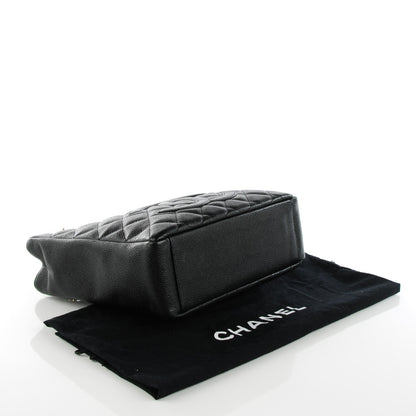 Chanel Caviar Quilted Petit Shopping Tote PST Black 4 of 7