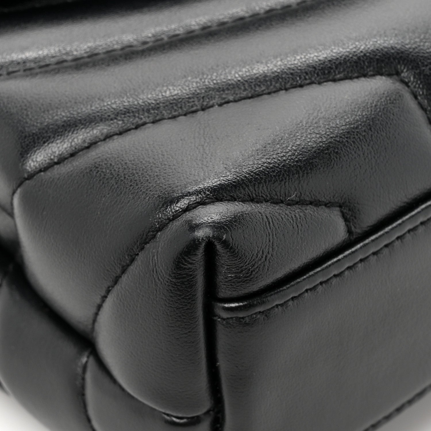 Saint Laurent Calfskin Y Quilted Monogram Toy Loulou Crossbody Bag Black 14 of 17