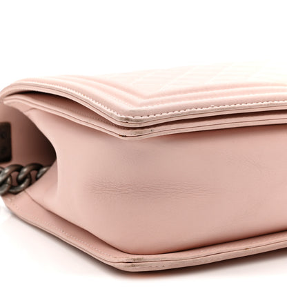 Chanel Lambskin Quilted New Medium Boy Flap Light Pink 9 of 10