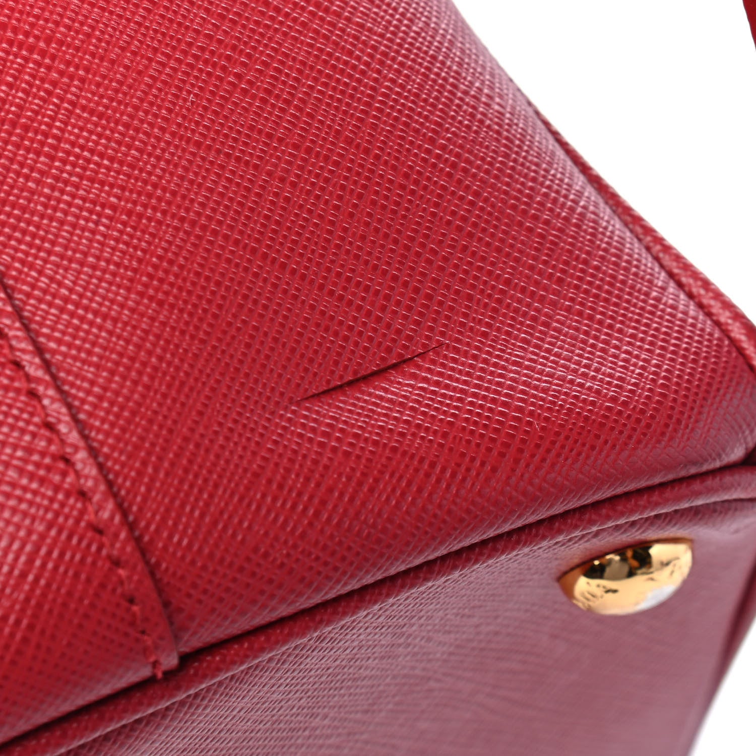 Prada Saffiano Medium Galleria Double Zip Tote Fuoco 11 of 12