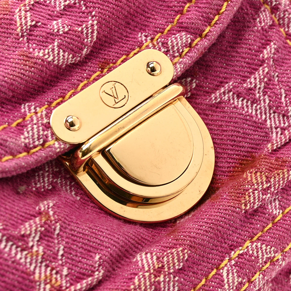 Monogram Denim Neo Speedy Fuchsia