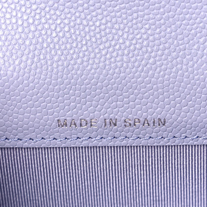 Chanel Caviar Quilted Flap Card Holder Wallet Light Purple 7 of 11