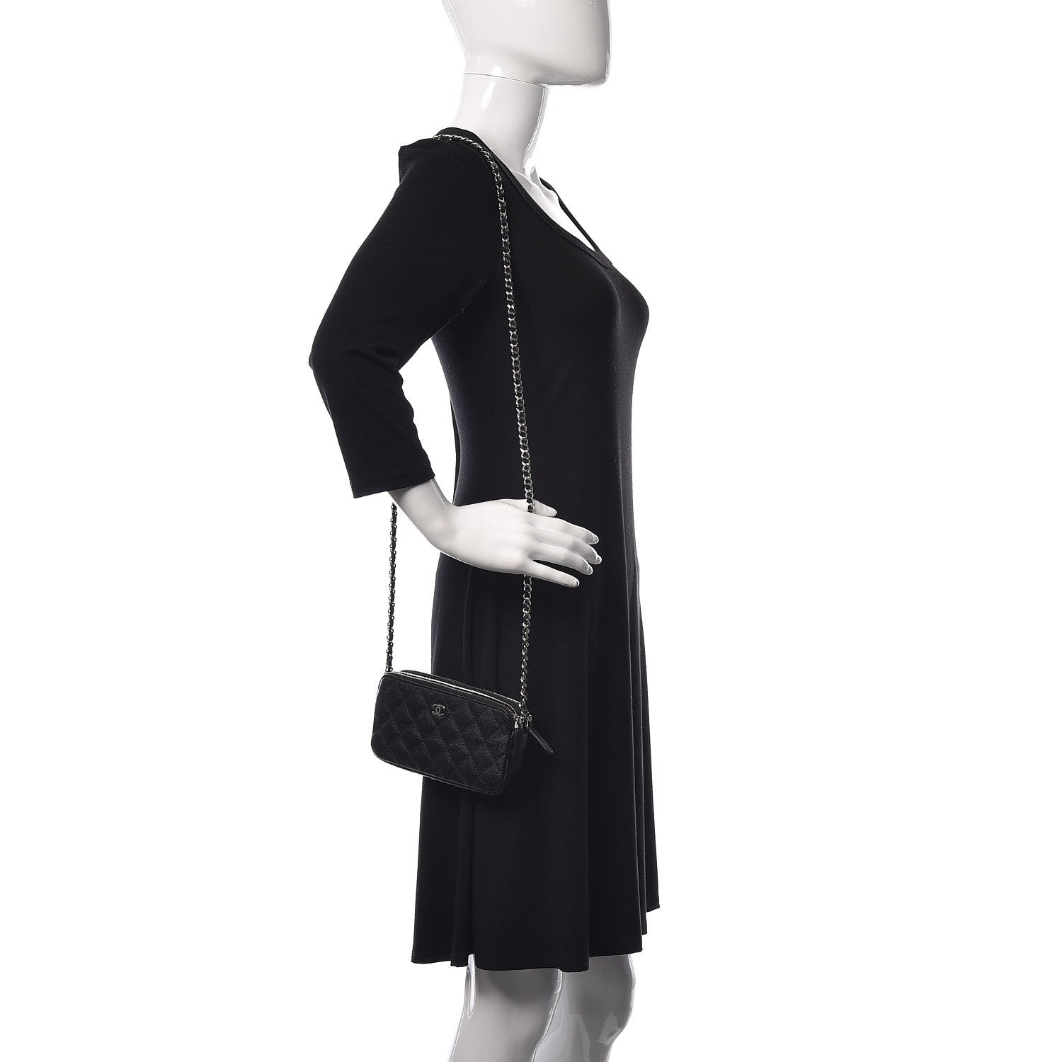 Chanel Caviar Quilted Small Clutch With Chain Black 1 of 9