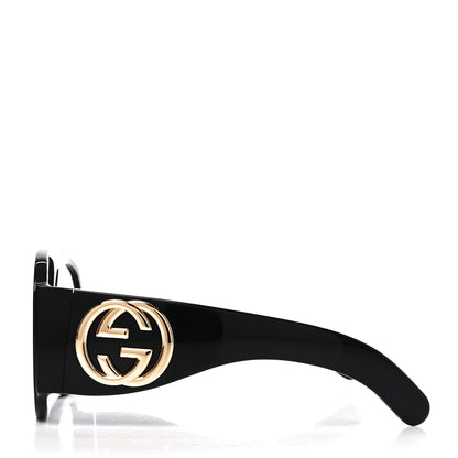 Gucci Oversized Aviator Sunglasses GG0152S Black 3 of 7