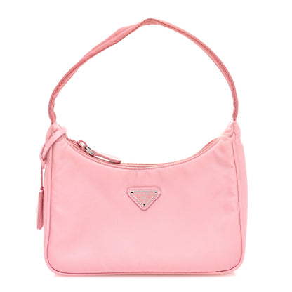 Prada Tessuto Nylon Saffiano Mini Re-Edition 2000 Bag Rosa 1 of 9
