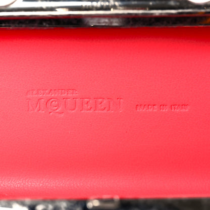 Alexander McQueen Nappa Skull Knuckle Box Clutch Geranio 9 of 11