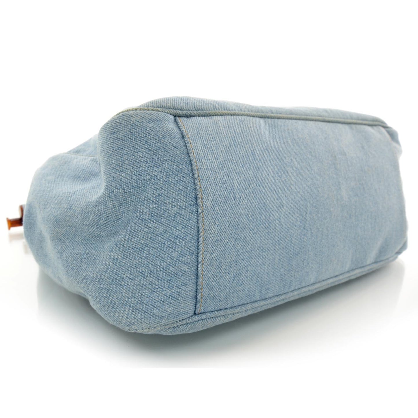Denim CC Tortoise Handle Bag