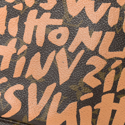 Louis Vuitton Monogram Graffiti Pochette Accessories Peach 9 of 12