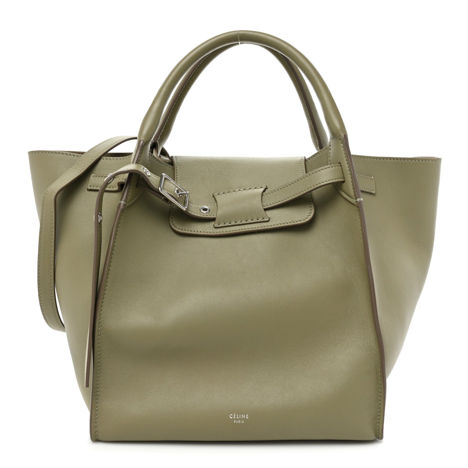 Celine Supple Grained Calfskin Small Big Bag Sage 1 of 14