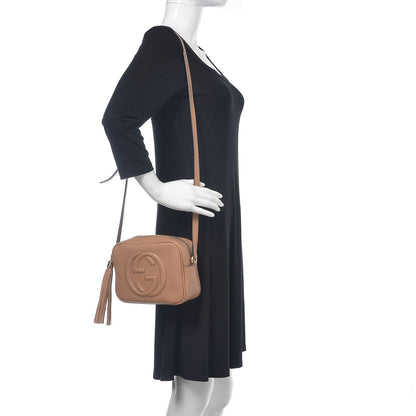 Gucci Pebbled Calfskin Small Soho Disco Bag Rose Beige 2 of 10