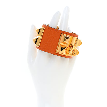 Hermes Epsom Collier De Chien CDC Bracelet T2 Orange 2 of 7