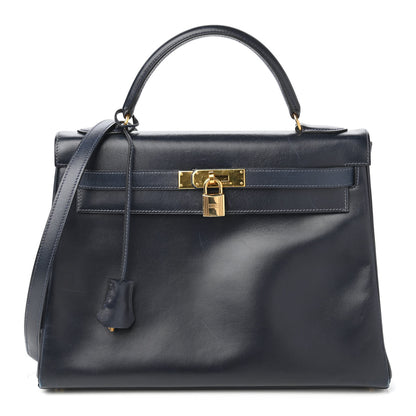 Hermes Box Kelly Retourne 32 Indigo 1 of 10