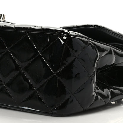 Chanel Patent Quilted Jumbo Double Flap Black 9 of 9