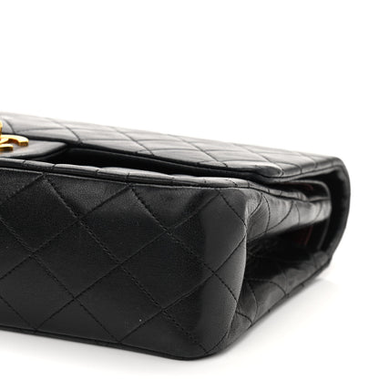 Chanel Lambskin Quilted Medium Double Flap Black 9 of 14
