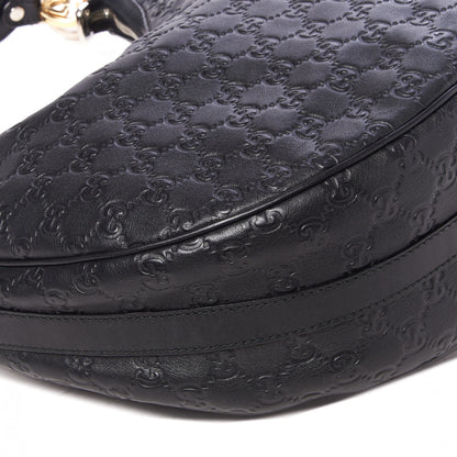 Gucci Guccissima Medium GG Twins Hobo Black 6 of 8