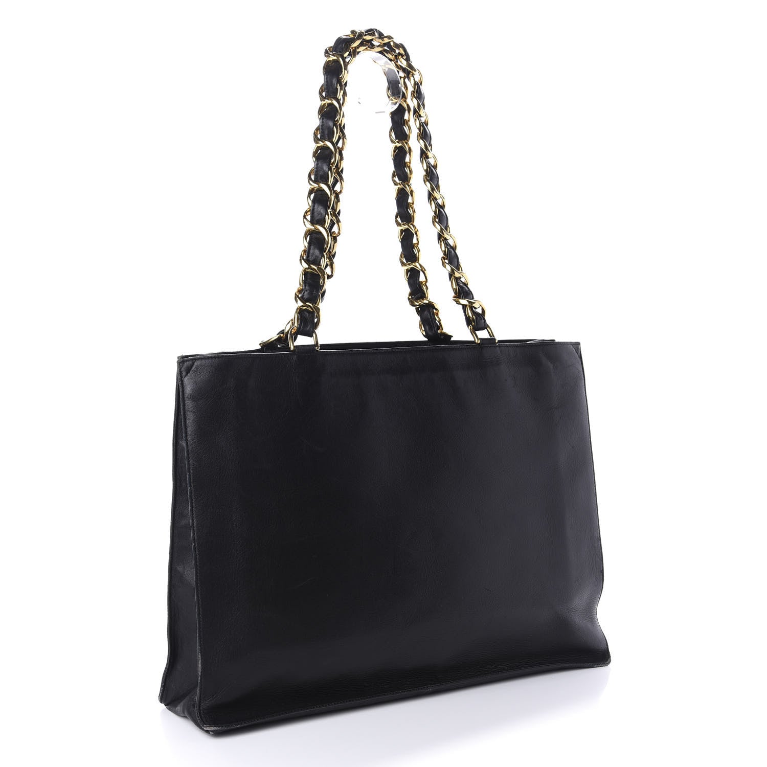 Chanel Lambskin CC Tote Black 3 of 11
