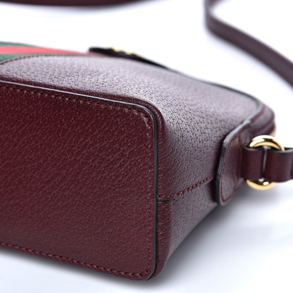 Gucci Textured Calfskin Web Small Ophidia Dome Shoulder Bag Vintage Bordeaux 9 of 10