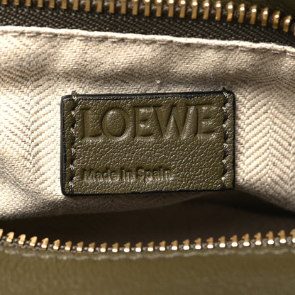 Loewe Grained Calfskin Small Puzzle Bag Autumn Green Light Oat 6 of 9