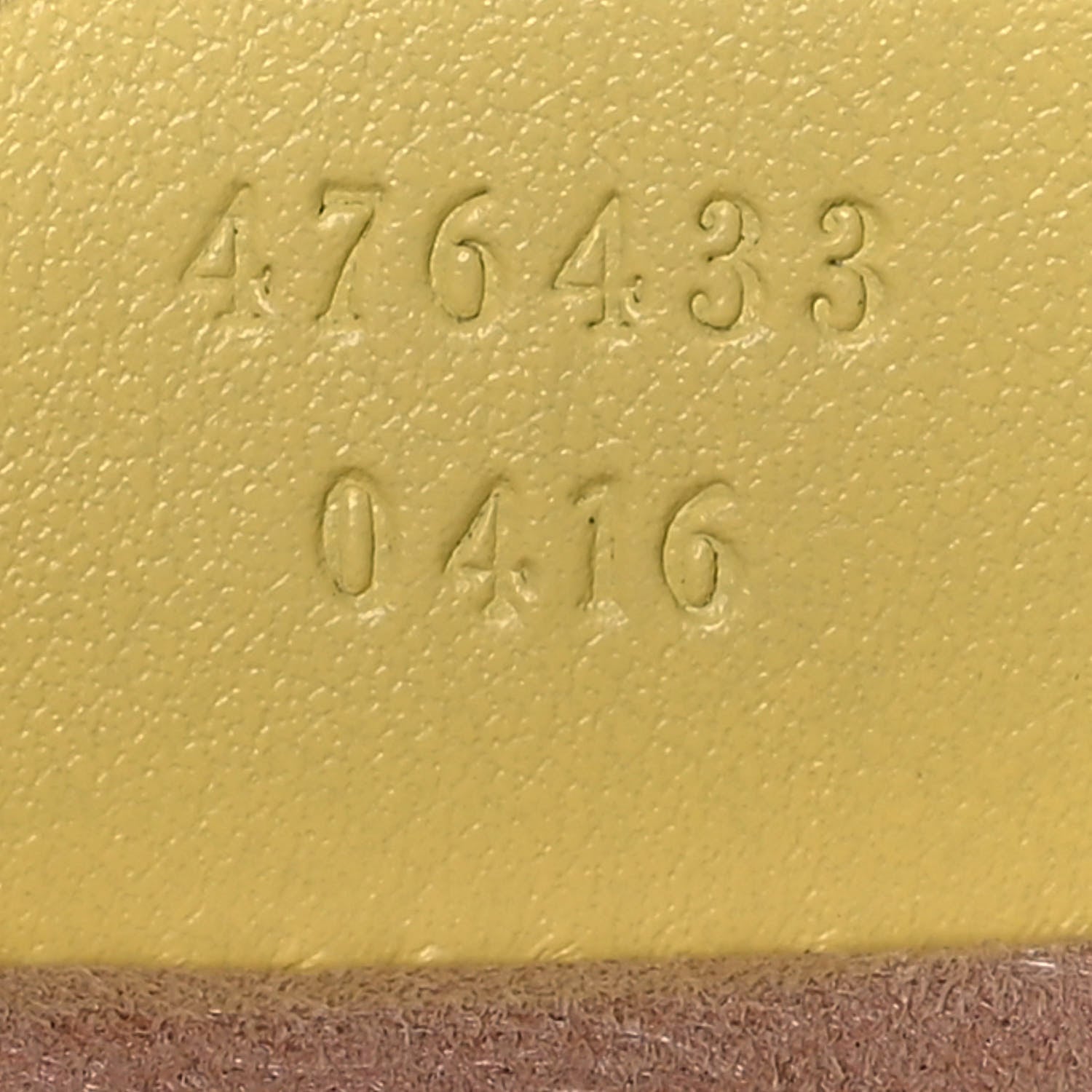 Gucci Calfskin Matelasse Super Mini GG Marmont Shoulder Bag Banana 7 of 11