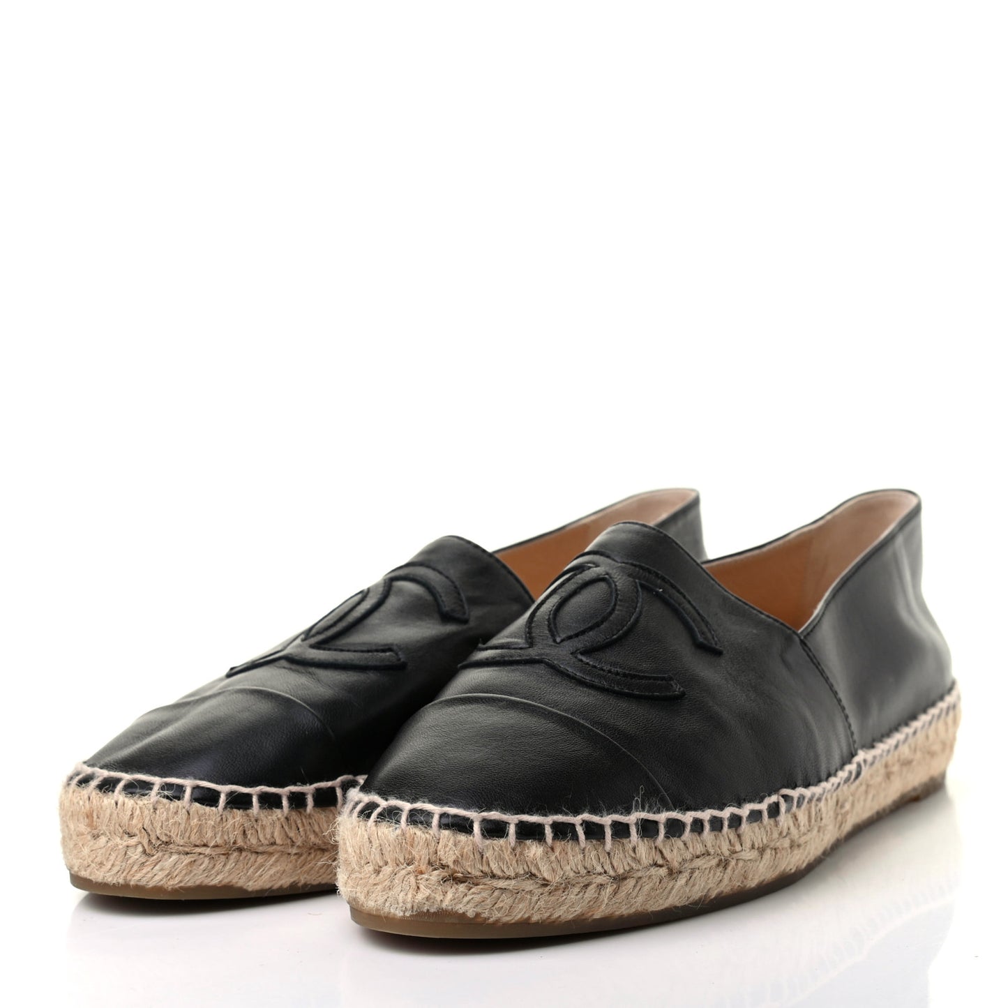 Lambskin CC Espadrilles 39 Black