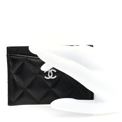 Chanel Lambskin Quilted Card Holder Black 2 of 9