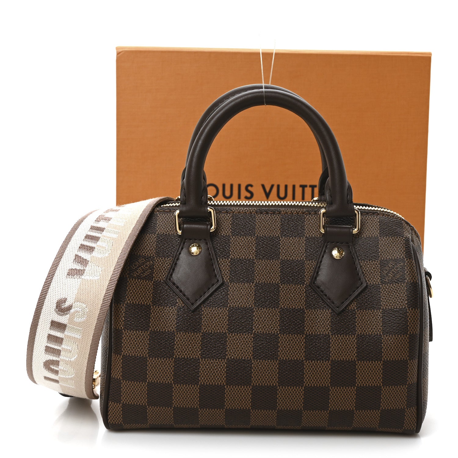 Louis Vuitton Damier Ebene Speedy Bandouliere 20 10 of 10