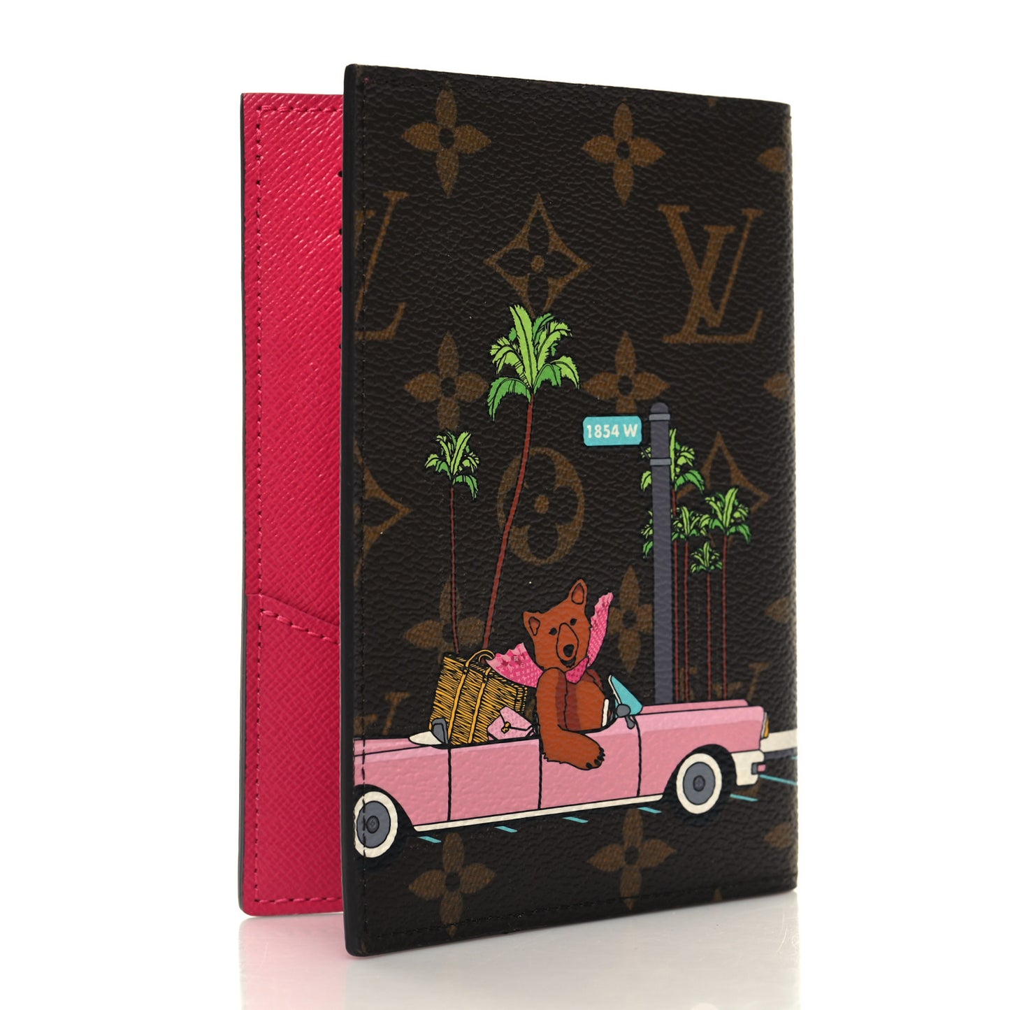 Monogram 2021 Christmas Animation Hollywood Passport Cover Fuchsia