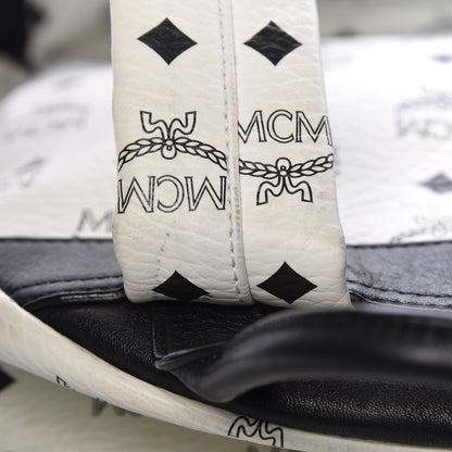 MCM Visetos Studded Medium Dual Stark Backpack White 9 of 32