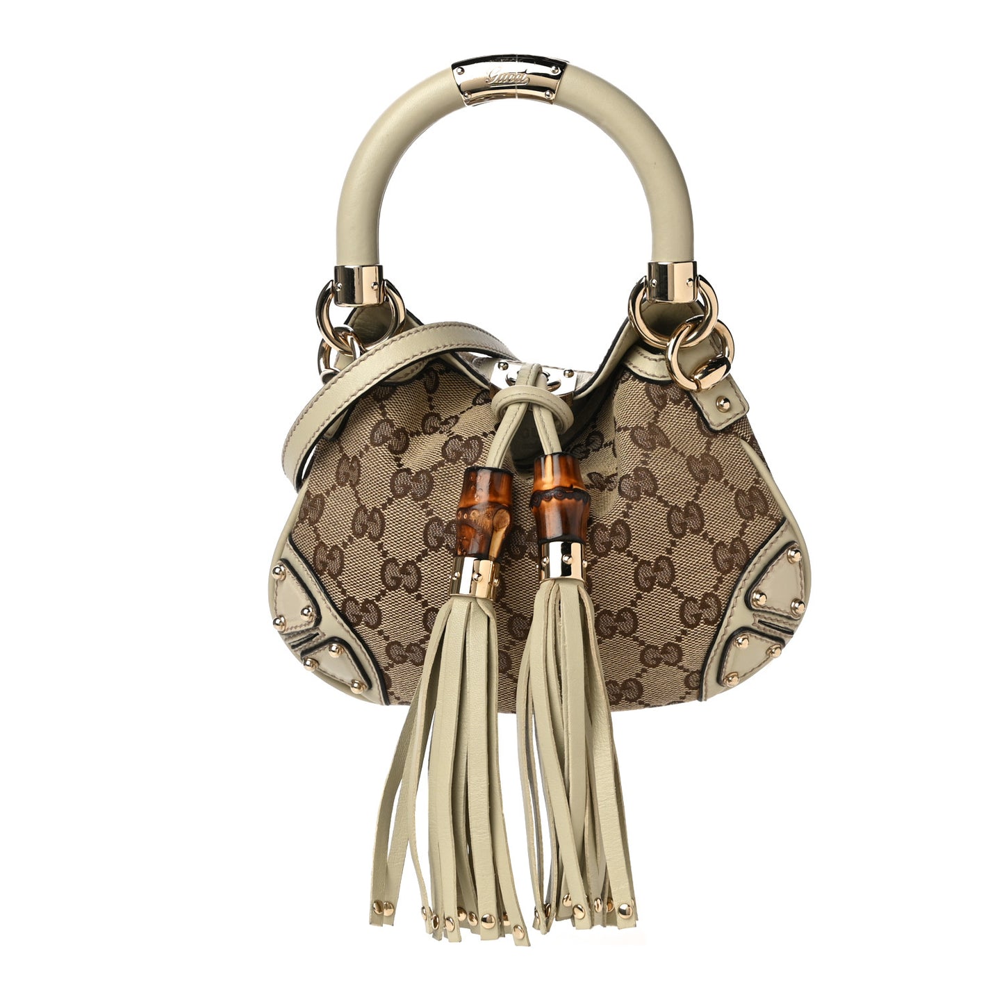 Monogram Mini Indy Top Handle Bag White
