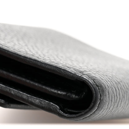 Gucci Dollar Calfskin GG Marmont Tri-Fold Wallet Black 9 of 9