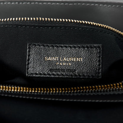 Saint Laurent Calfskin Y Quilted Monogram Medium Loulou Chain Satchel Storm 7 of 12