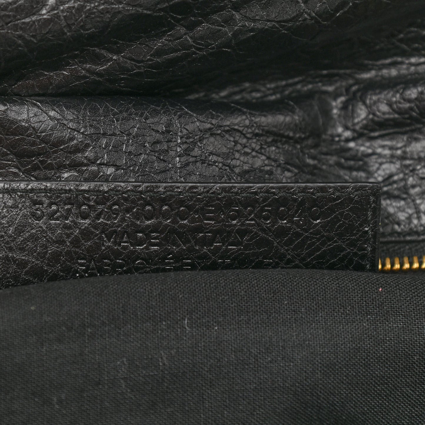 Agneau Giant 12 Gold Hardware Envelope Strap Clutch Black